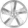 Легковой диск Skill Wheels SL311 8,5x20 5x127 ET50 71,5 чёрный глянцевый + полированные спицы + тёмный лак